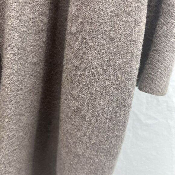 Rachel Zoe Open Front Cardigan Women's M Taupe Beige Neutral Minimalist Pockets - Picture 4 of 11